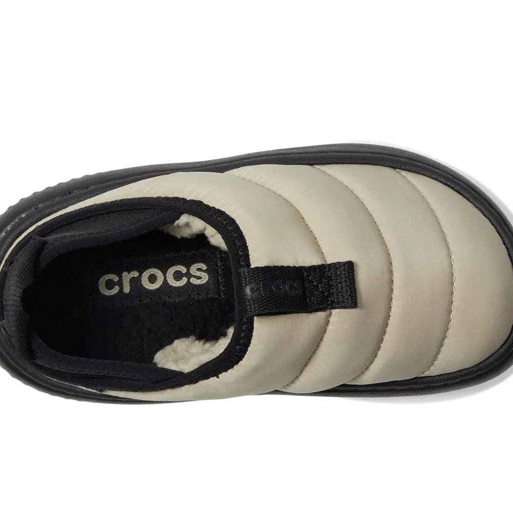 Crocs Unisex Classic Puff Moc Kids Medium Moth Multi Slip On Size 1 NEW